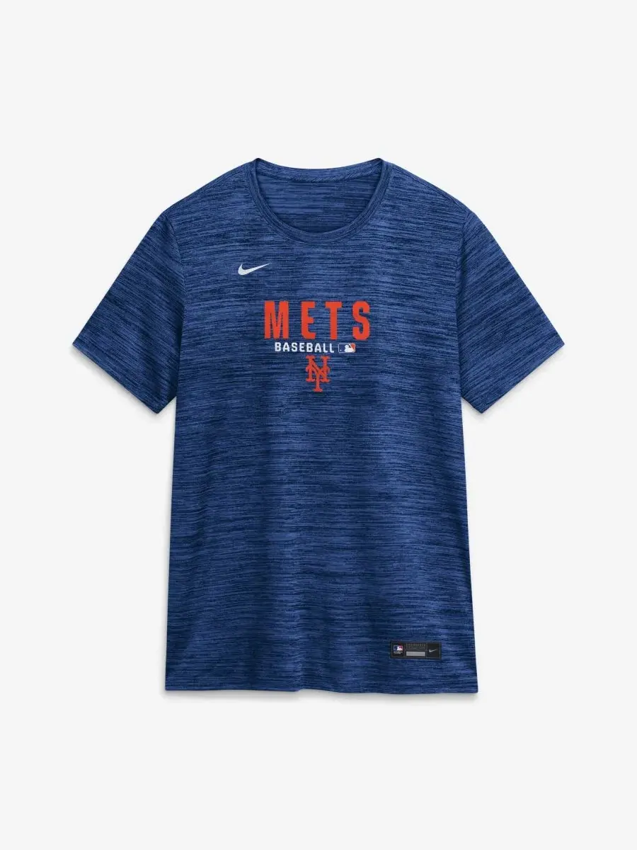 Футболка Nike Authentic Collection Velocity Dri-FIT с принтом, New York Mets — изображение 4 из 5, королевский
