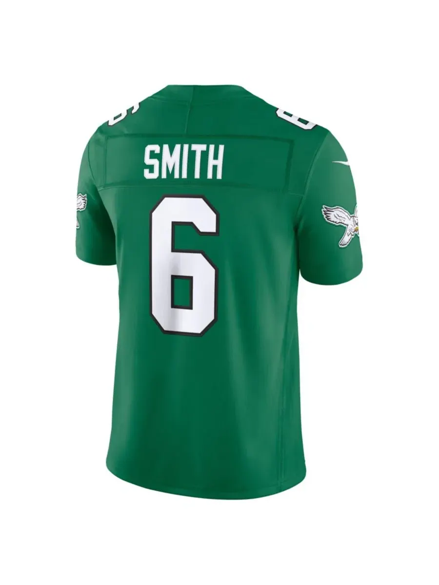 Футболка Nike Philadelphia Eagles DeVonta Smith Kelly Green Vapor F.U.S.E. Stitched Limited Jersey — изображение 2 из 3