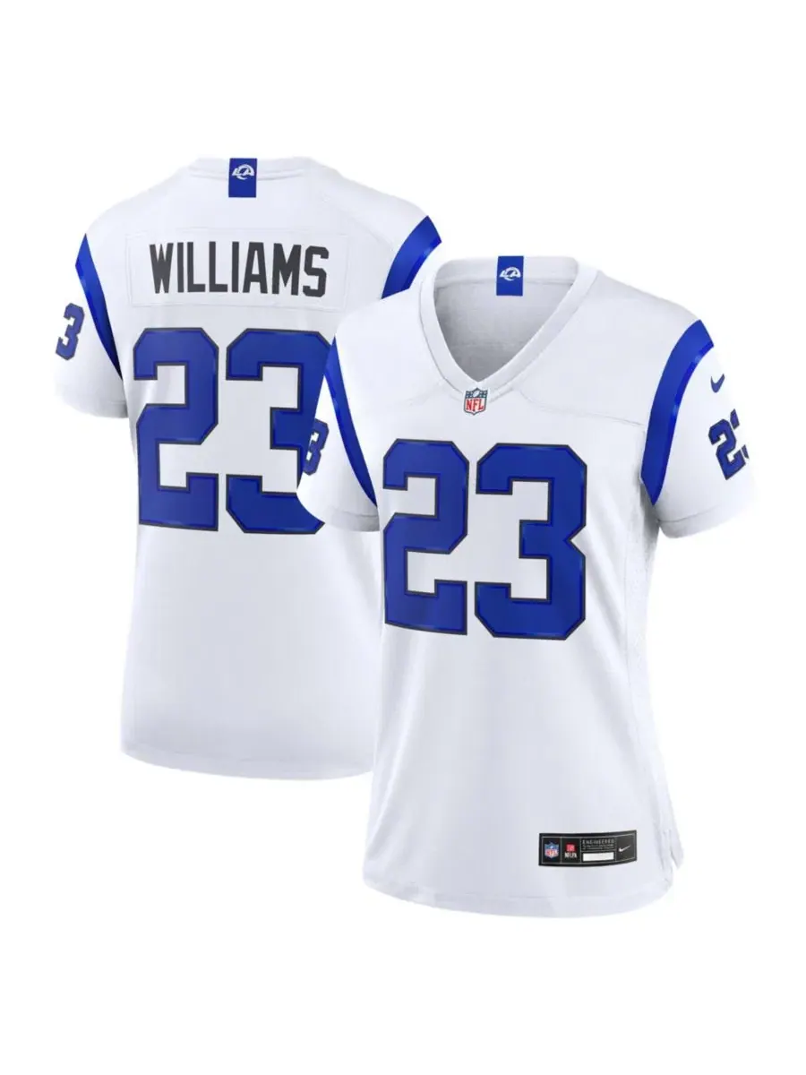Игровая футболка Kyren Williams Los Angeles Rams Fearsome White Game Jersey Nike — изображение 1 из 3, белый