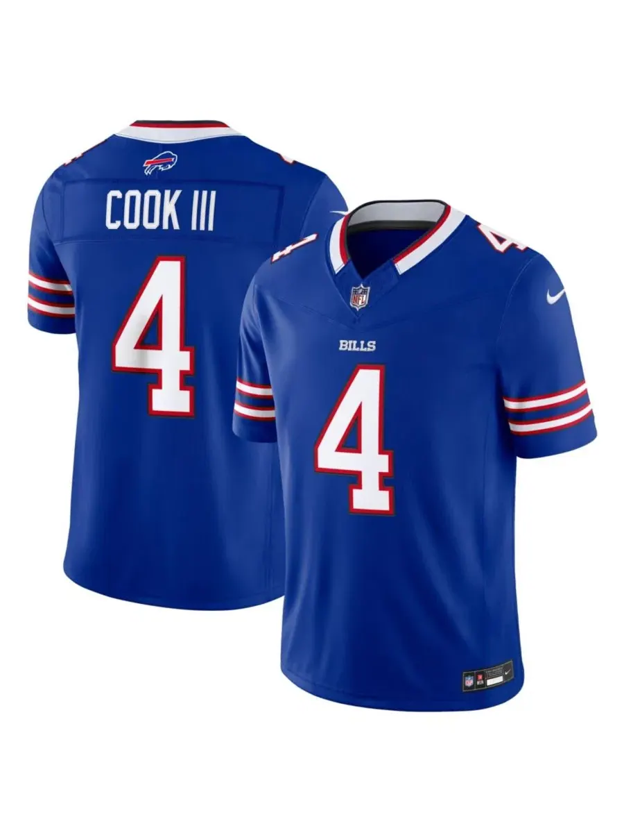 Футболка Nike с длинным рукавом James Cook III Royal Buffalo Bills Vapor F.U.S.E. Stitched Limited — изображение 1 из 3