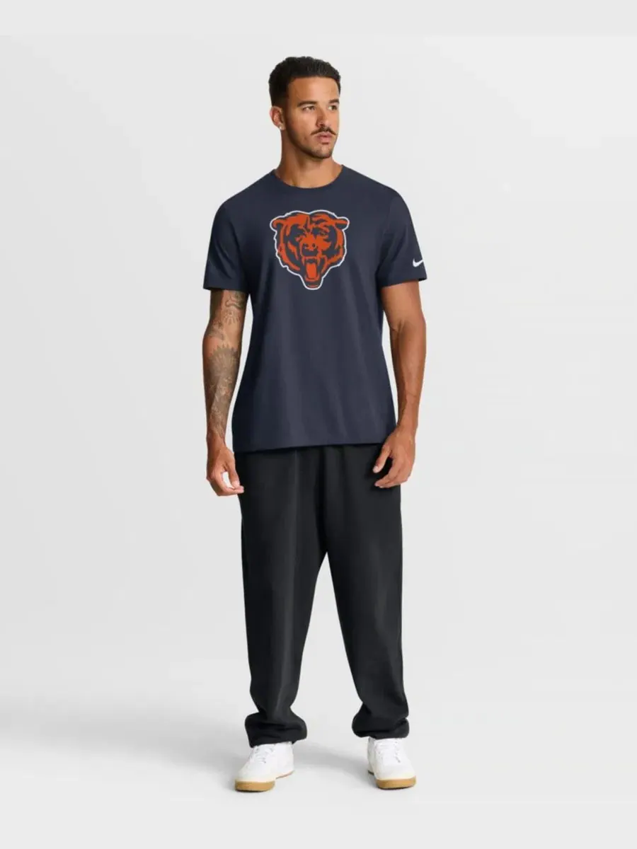 Футболка с принтом Chicago Bears Essential Logo Nike — изображение 3 из 3, темно-синий