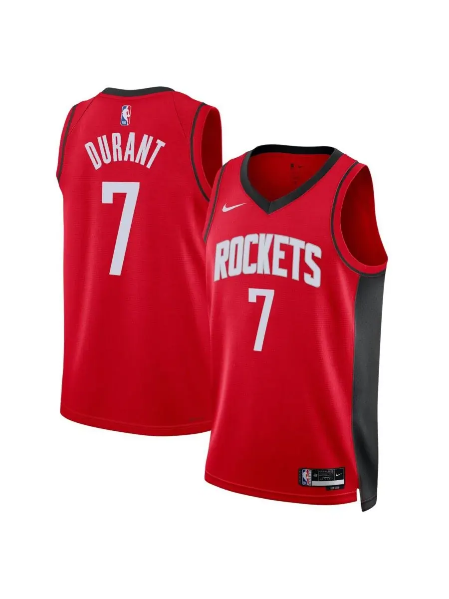 Nike Мужская и женская красная майка Кевина Дюранта из команды Houston Rockets, версия Icon Edition — изображение 1 из 3