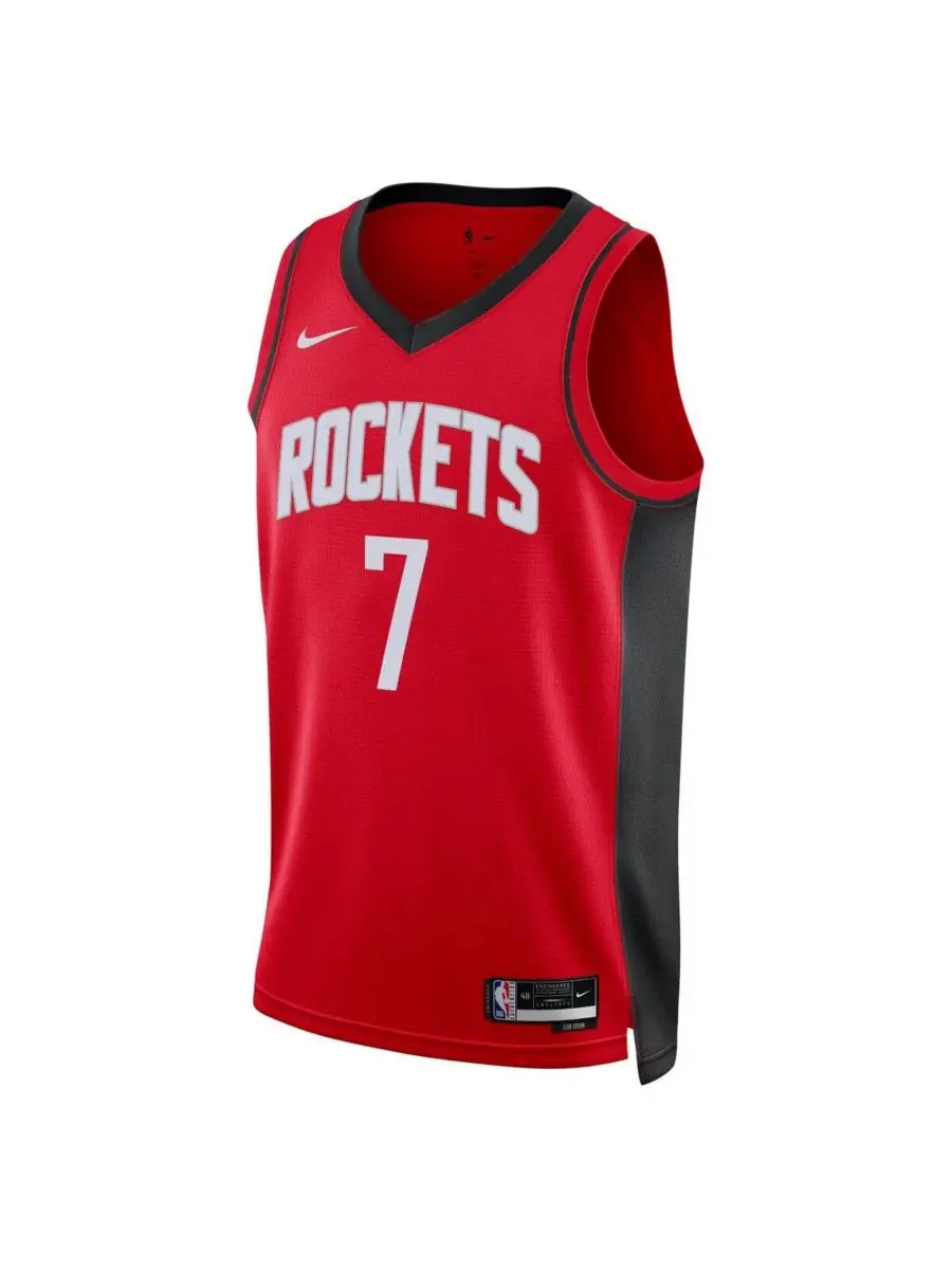 Nike Мужская и женская красная майка Кевина Дюранта из команды Houston Rockets, версия Icon Edition — изображение 2 из 3