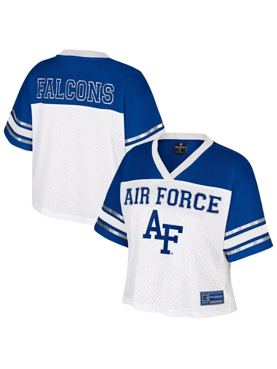 Colosseum Женская белая укороченная футболка Air Force Falcons Treasure — изображение 1 из 3, белый
