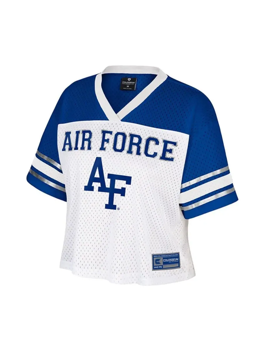 Colosseum Женская белая укороченная футболка Air Force Falcons Treasure — изображение 2 из 3, белый