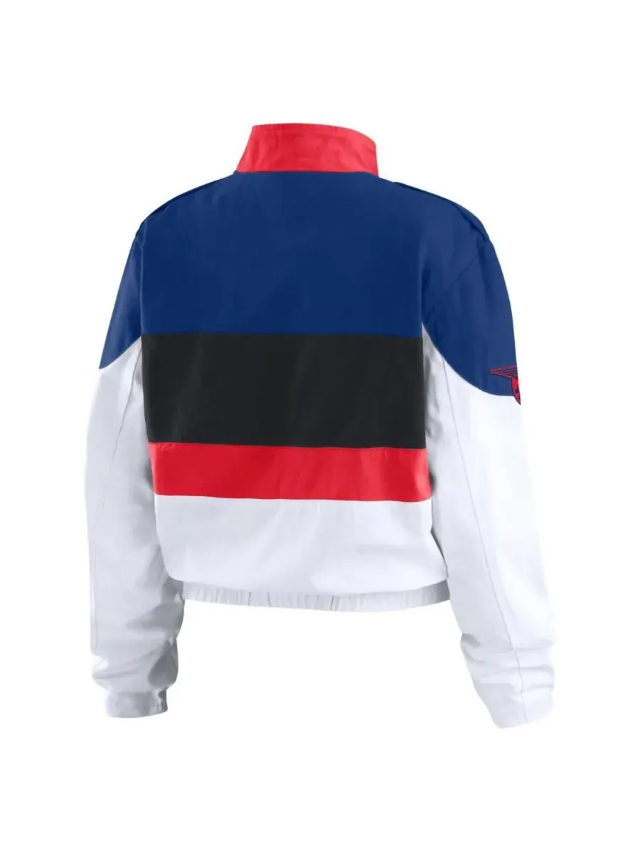WEAR by Erin Andrews Женская куртка на молнии сине-белого цвета с символикой команды Texas Rangers — изображение 3 из 3