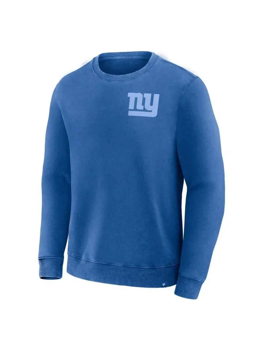 Мужская толстовка Royal New York Giants Deep Route Pullover Fanatics — изображение 2 из 3, королевский