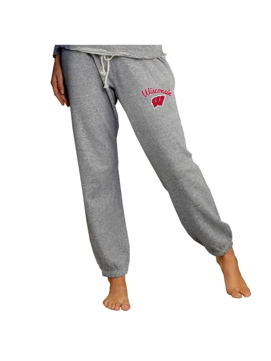 Concepts Sport Женские серые трикотажные спортивные брюки Wisconsin Badgers Mainstream