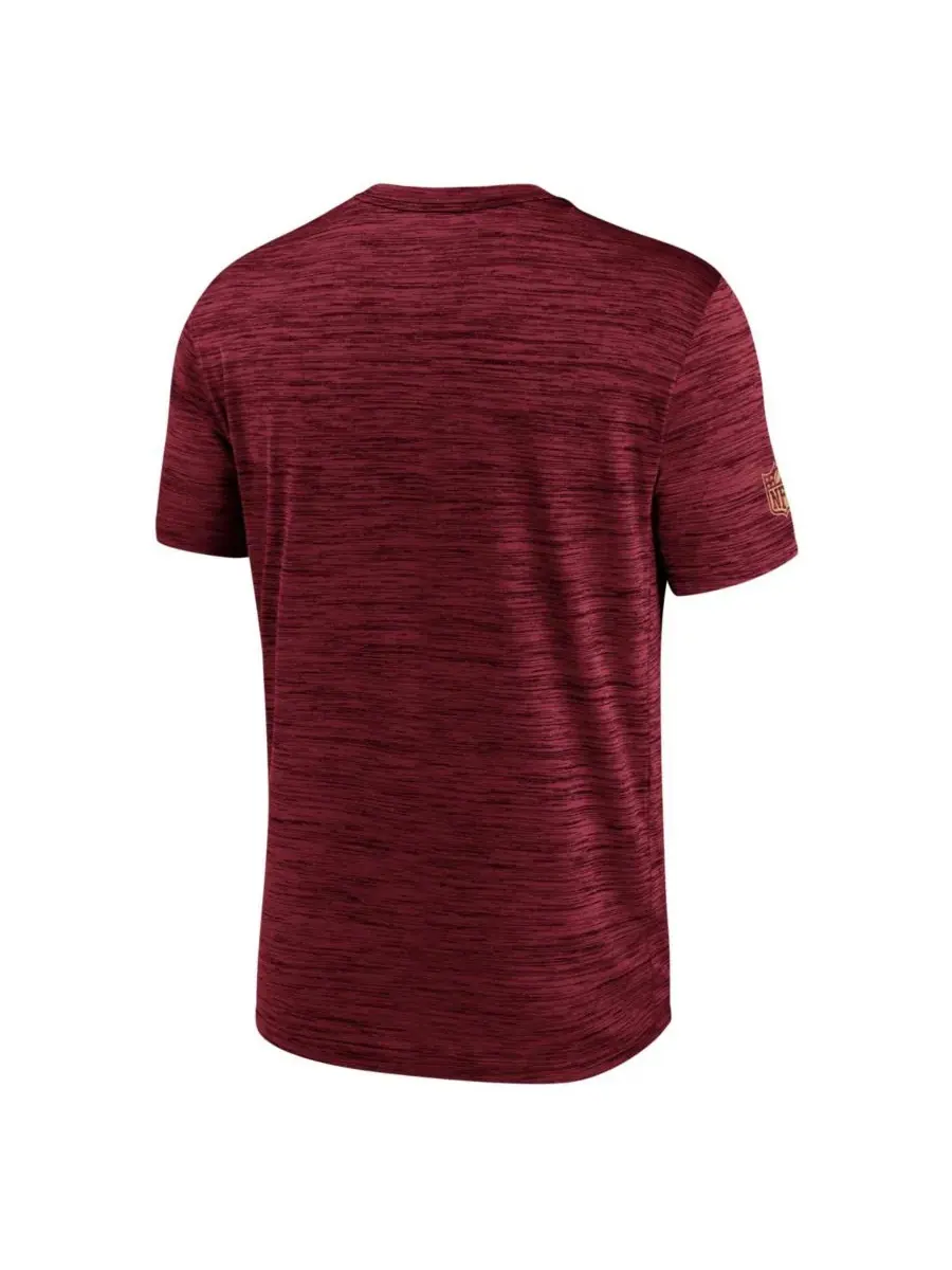 Мужская алая футболка San Francisco 49ers Big Tall Sideline Velocity Performance Nike — изображение 2 из 3, алый