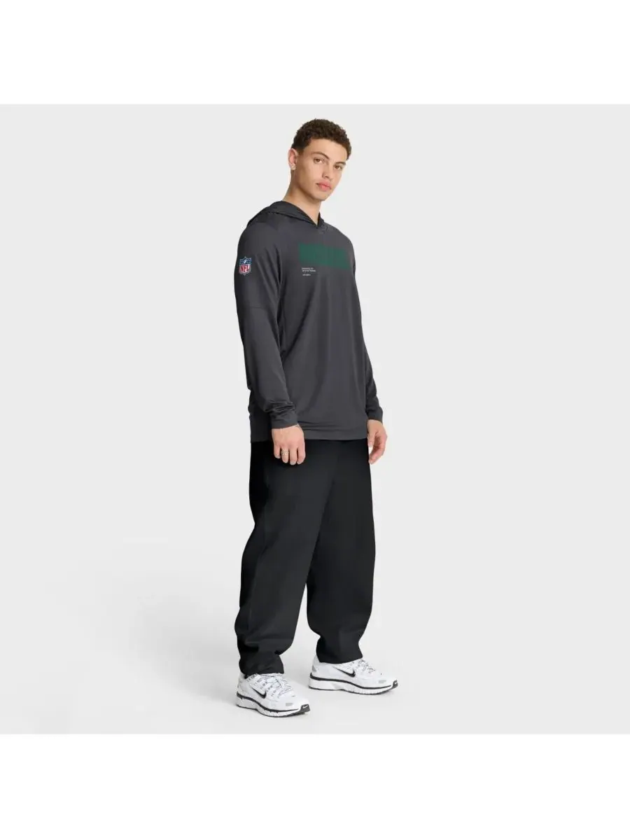 Nike Мужская футболка с длинным рукавом Pure Fury Performance цвета антрацит — изображение 3 из 5, серый