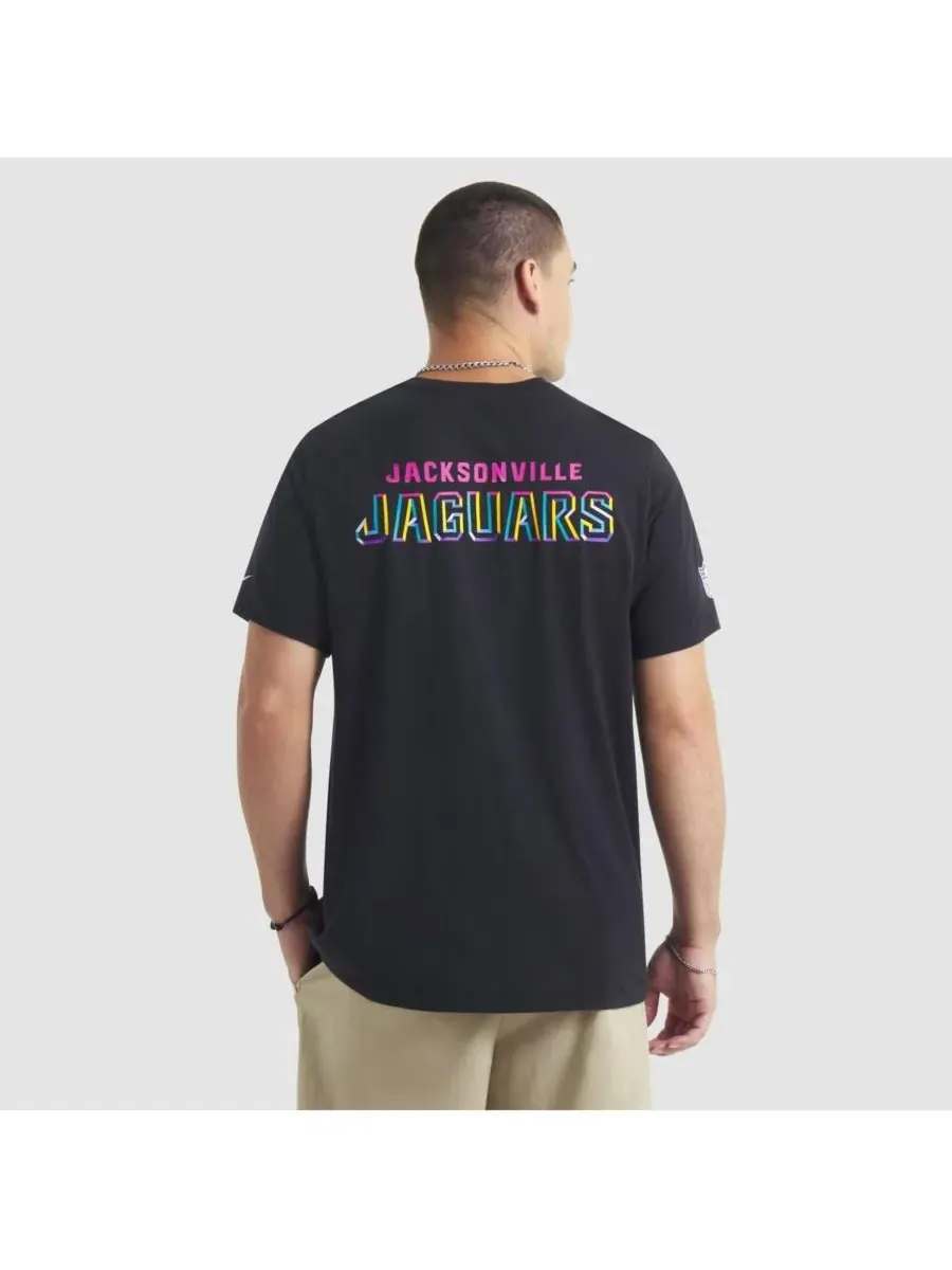 Nike Мужская черная футболка Jacksonville Jaguars 2025 NFL Crucial Catch Tri-Blend Dri-FIT — изображение 2 из 5, черный