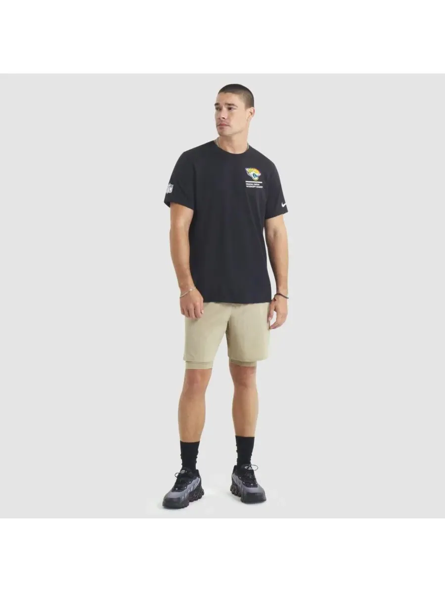 Nike Мужская черная футболка Jacksonville Jaguars 2025 NFL Crucial Catch Tri-Blend Dri-FIT — изображение 3 из 5, черный