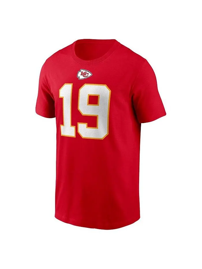 Мужская красная футболка Kadarius Toney Kansas City Chiefs с именем и номером игрока Nike — изображение 2 из 3, красный