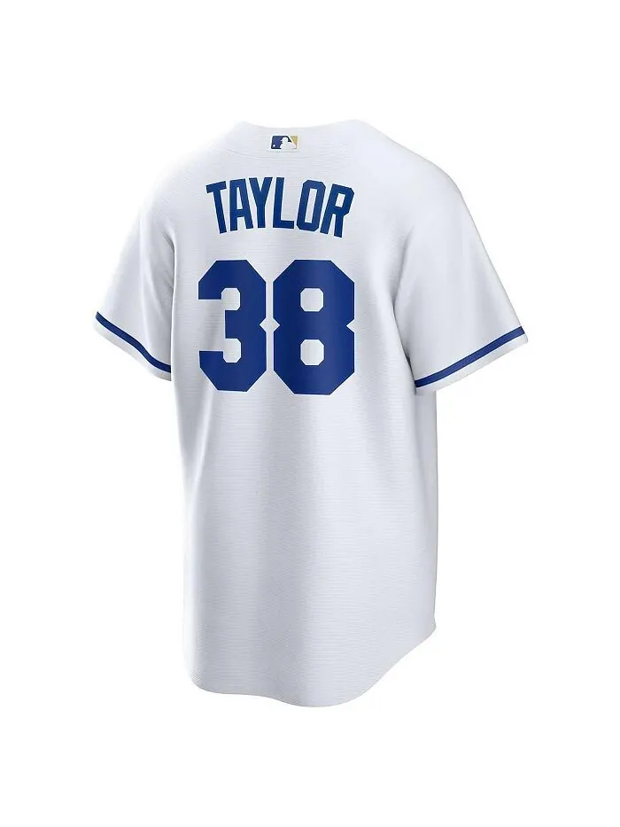 Мужская белая футболка Josh Taylor Kansas City Royals Home Replica Player Nike — изображение 2 из 2, белый