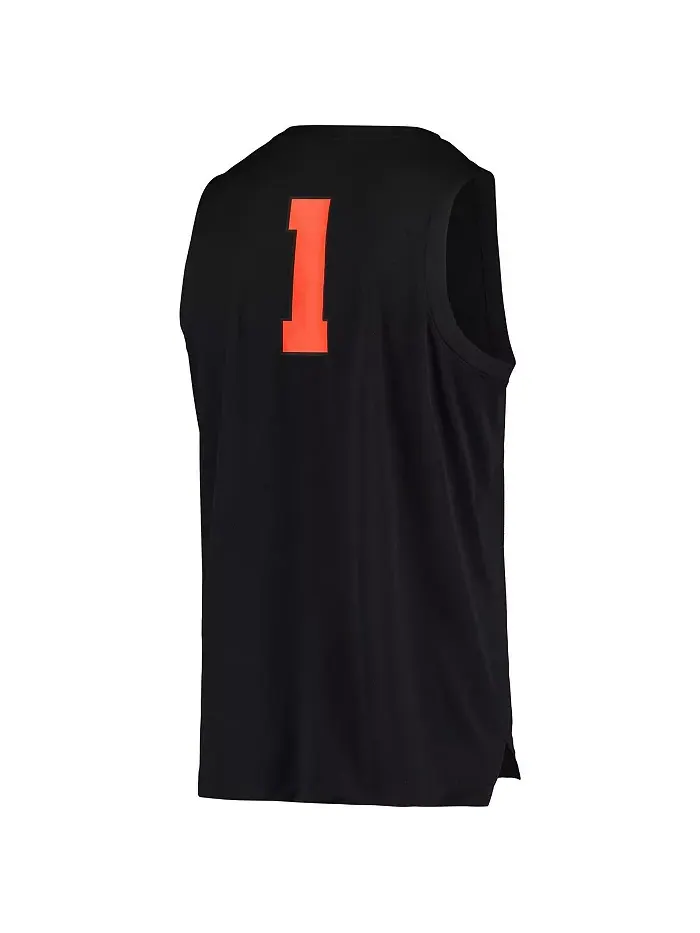 Мужская баскетбольная майка №1 черного цвета Oregon State Beavers Replica Nike — изображение 3 из 3