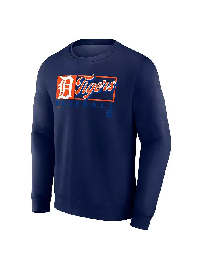 Мужской синий флисовый свитшот Detroit Tigers Focus Fanatics — изображение 3 из 3