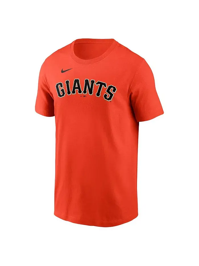 Мужская футболка Justin Verlander Orange San Francisco Giants Fuse с именем и номером Nike — изображение 3 из 3