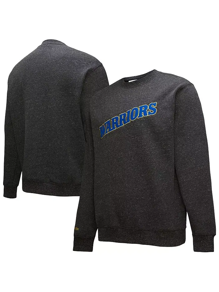 Мужской черный свитшот Golden State Warriors Black Out Collection с выцветшим винтажным логотипом — изображение 1 из 4