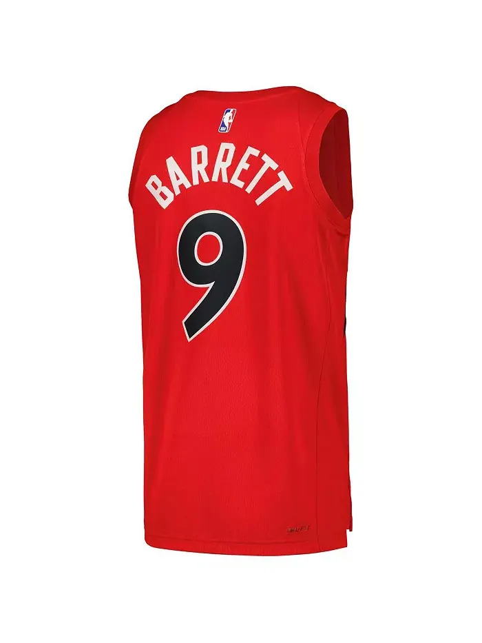 Мужская и женская майка игрока RJ Barrett Red Toronto Raptors Swingman - Icon Edition Nike — изображение 2 из 2