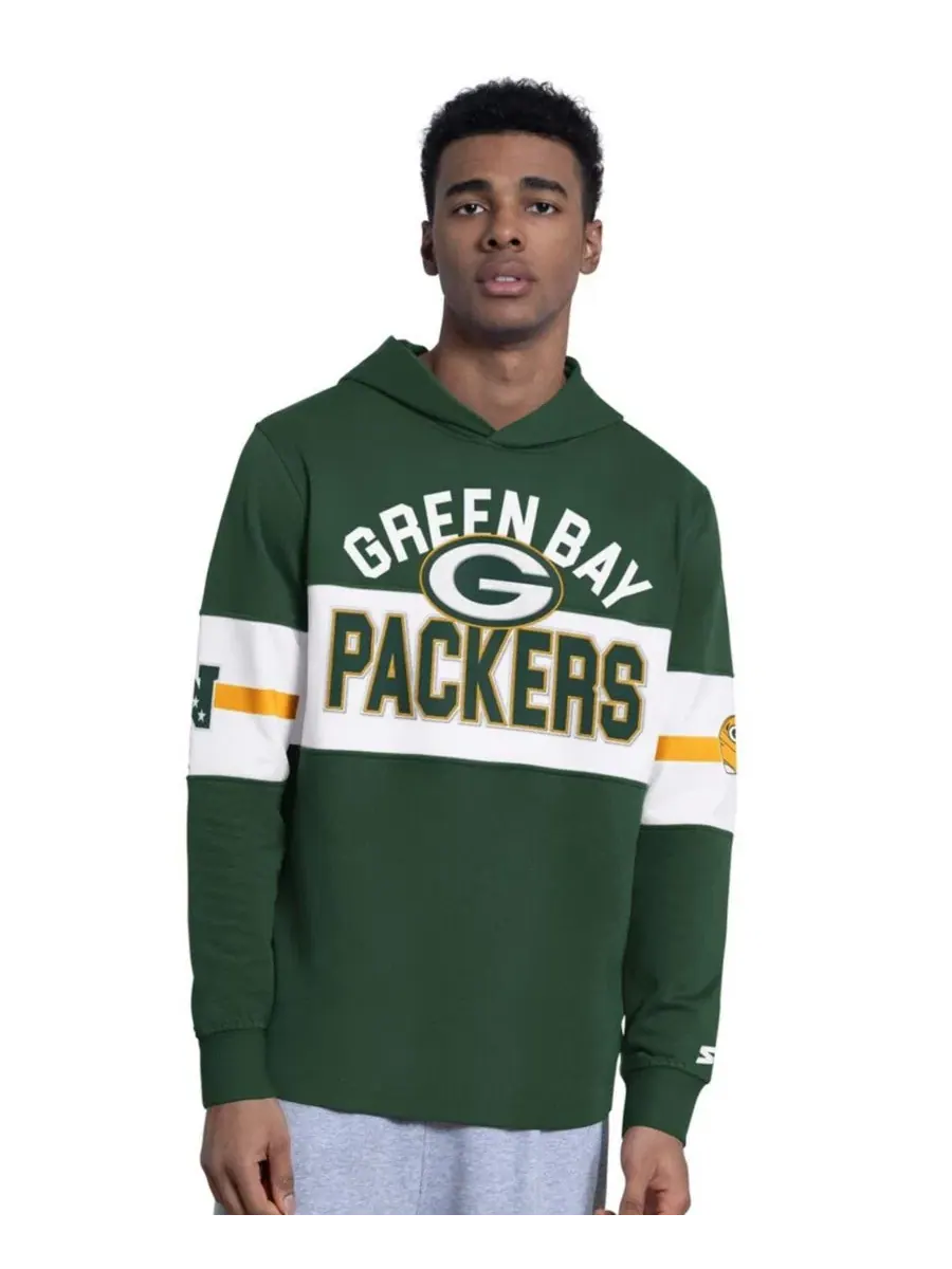 Худи с длинным рукавом, с принтом — изображение 1 из 3, зеленый золотистый