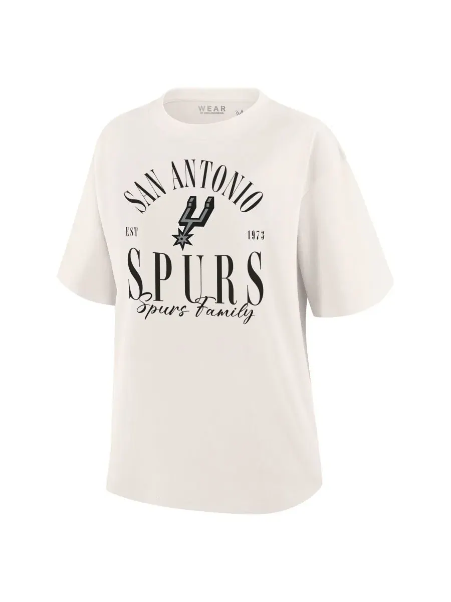 Футболка с принтом San Antonio Spurs Peached Vintage WEAR by Erin Andrews — изображение 2 из 3, белый