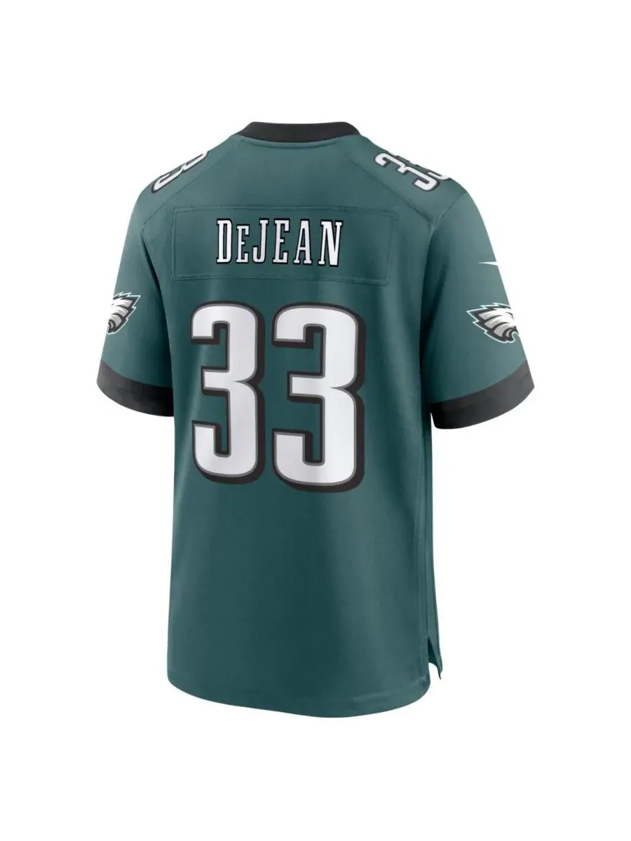 Футболка Nike Philadelphia Eagles Team Game Jersey, Cooper DeJean — изображение 3 из 3, зеленый