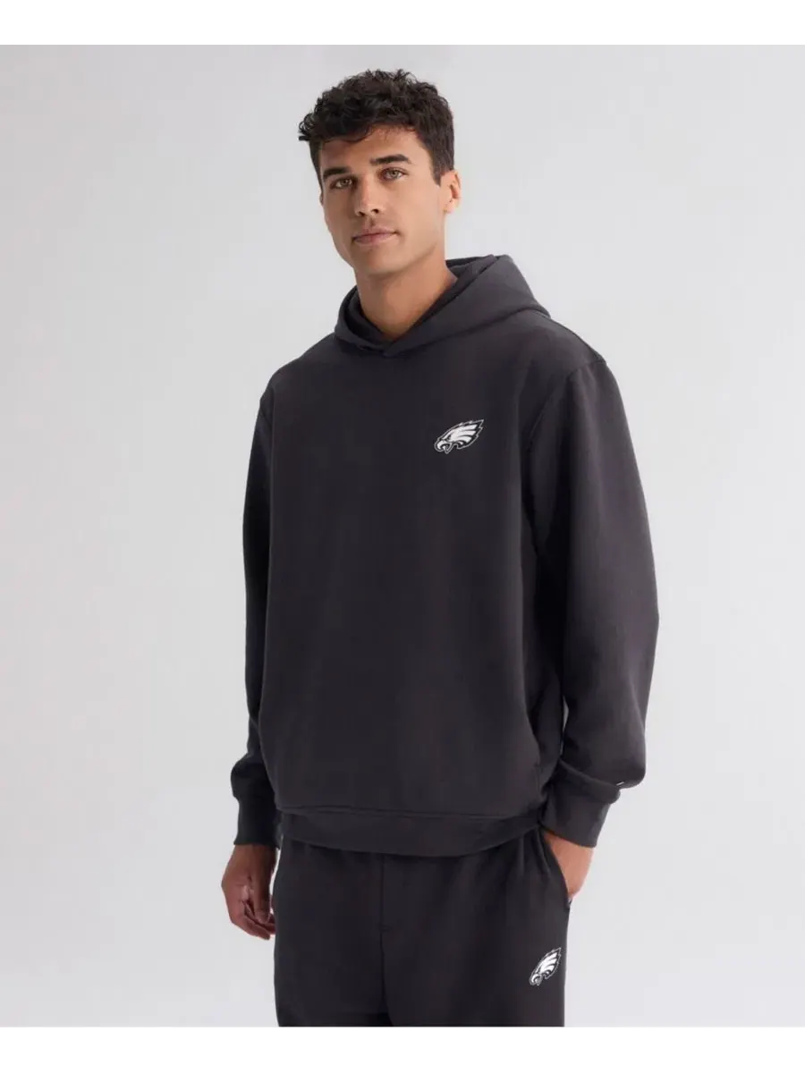 Худи с капюшоном с принтом Philadelphia Eagles Clutch Tri-Blend Fanatics — изображение 1 из 5, темно-серый