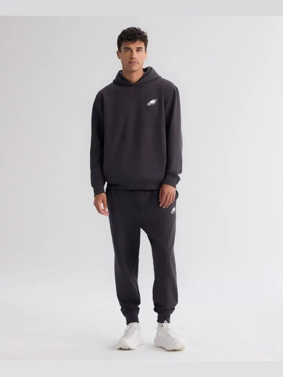 Худи с капюшоном с принтом Philadelphia Eagles Clutch Tri-Blend Fanatics — изображение 3 из 5, темно-серый