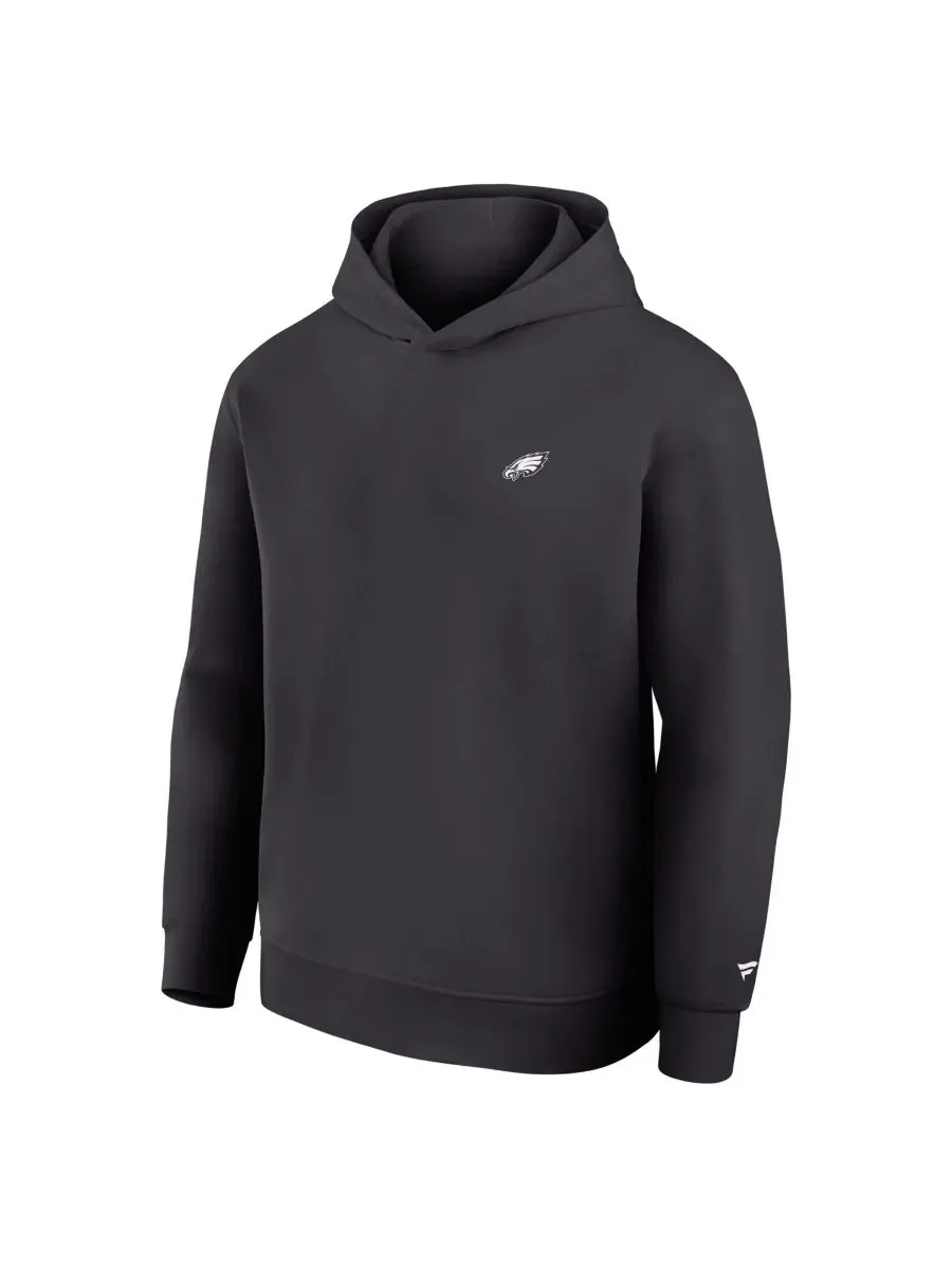 Худи с капюшоном с принтом Philadelphia Eagles Clutch Tri-Blend Fanatics — изображение 5 из 5, темно-серый