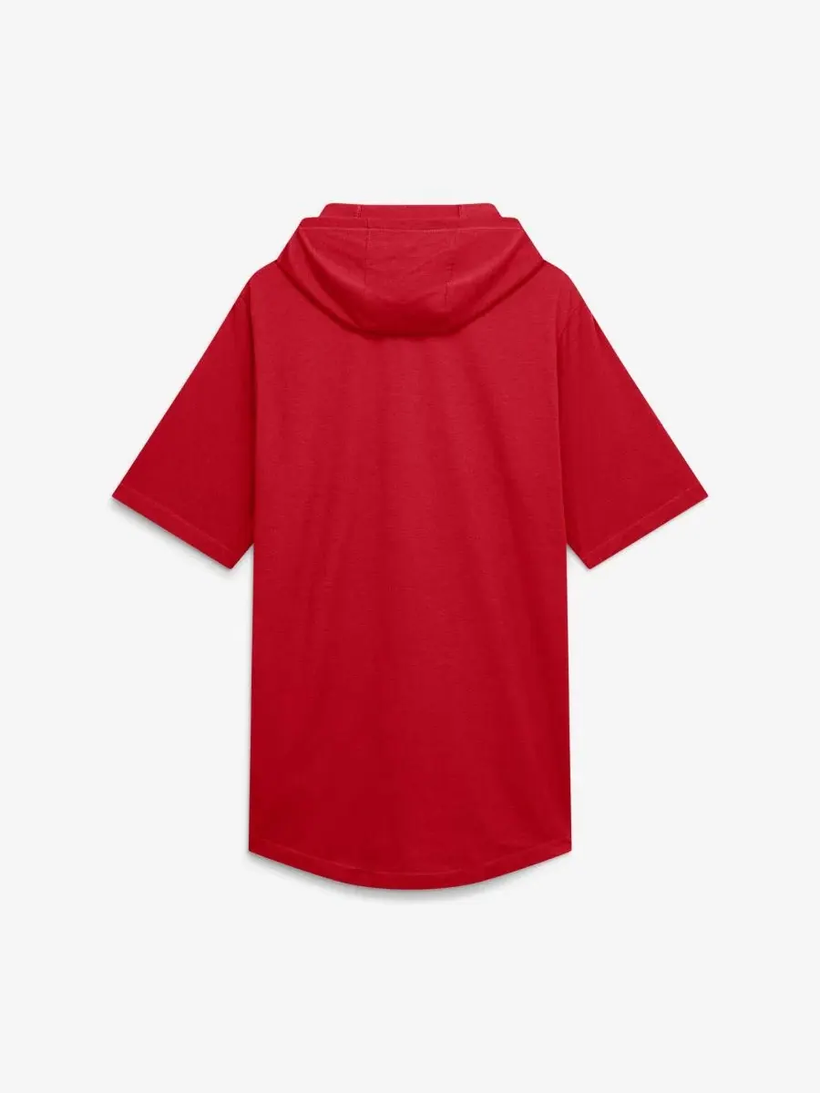 Худи-футболка с капюшоном Arched Wordmark Nike — изображение 3 из 5, красный