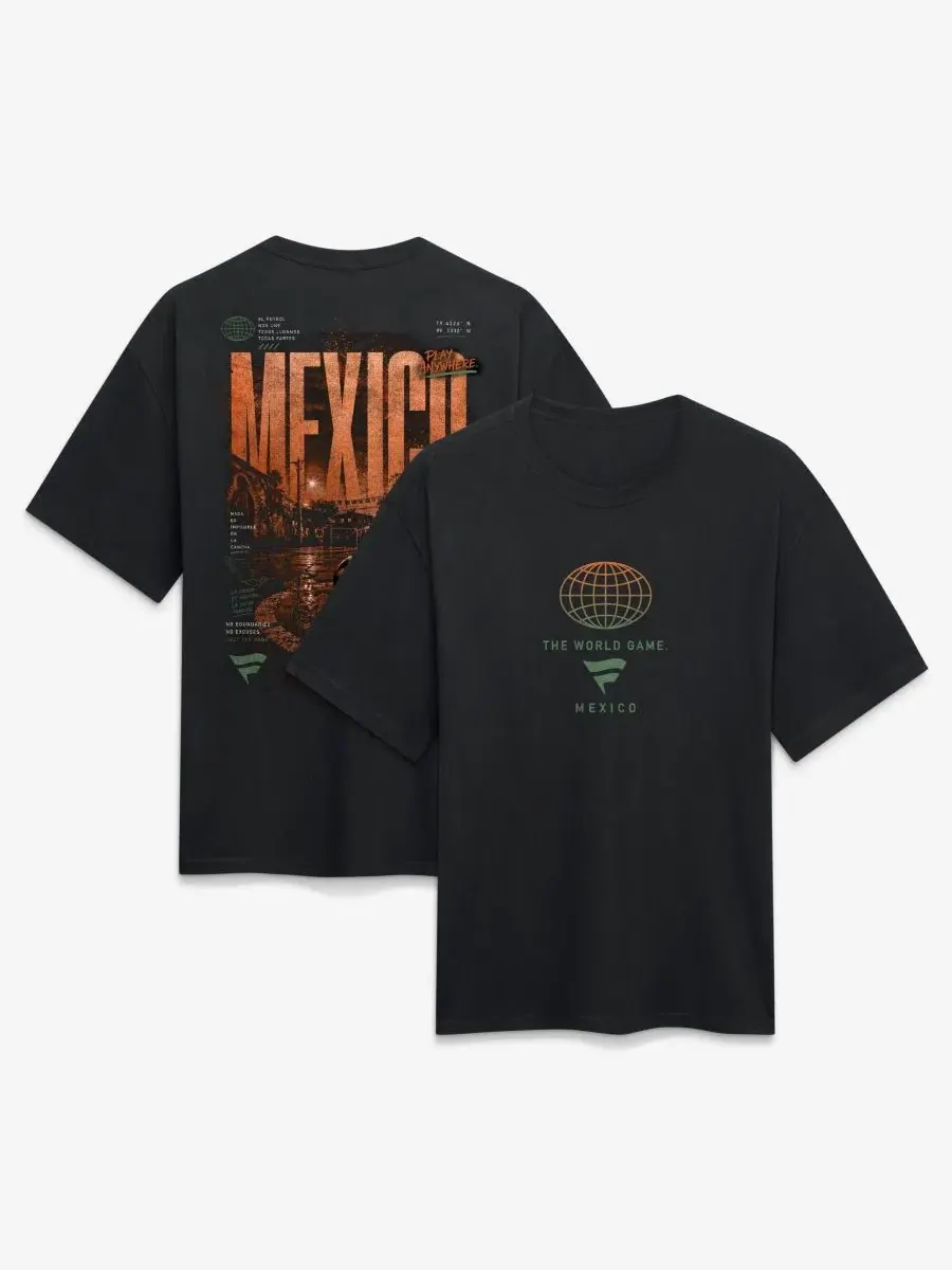 Футболка мужская с принтом Streets Of The World Mexico Fanatics — изображение 1 из 3, черный