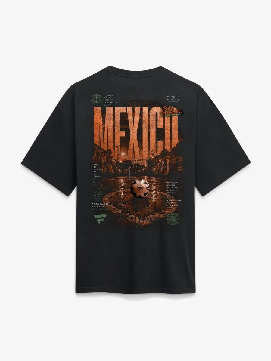Футболка мужская с принтом Streets Of The World Mexico Fanatics — изображение 3 из 3, черный