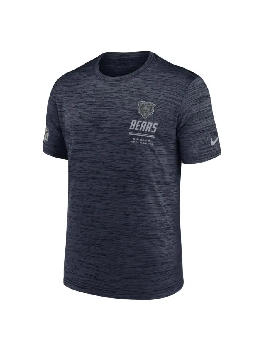 Футболка с длинным рукавом Chicago Bears Sideline Velocity Dri-FIT Nike — изображение 2 из 5, темно-синий