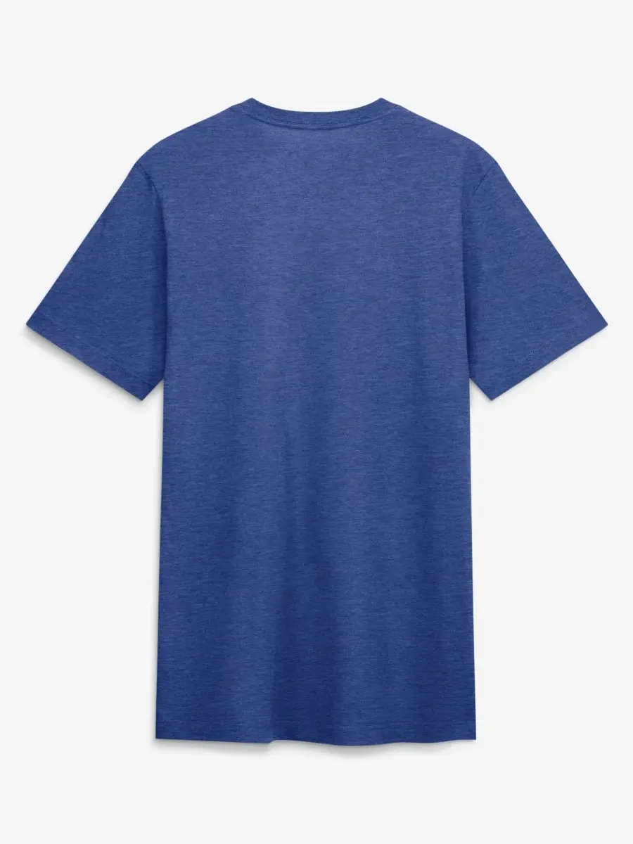 Футболка с длинным рукавом Stacked Tri-Blend Los Angeles Dodgers Nike — изображение 3 из 5, синий