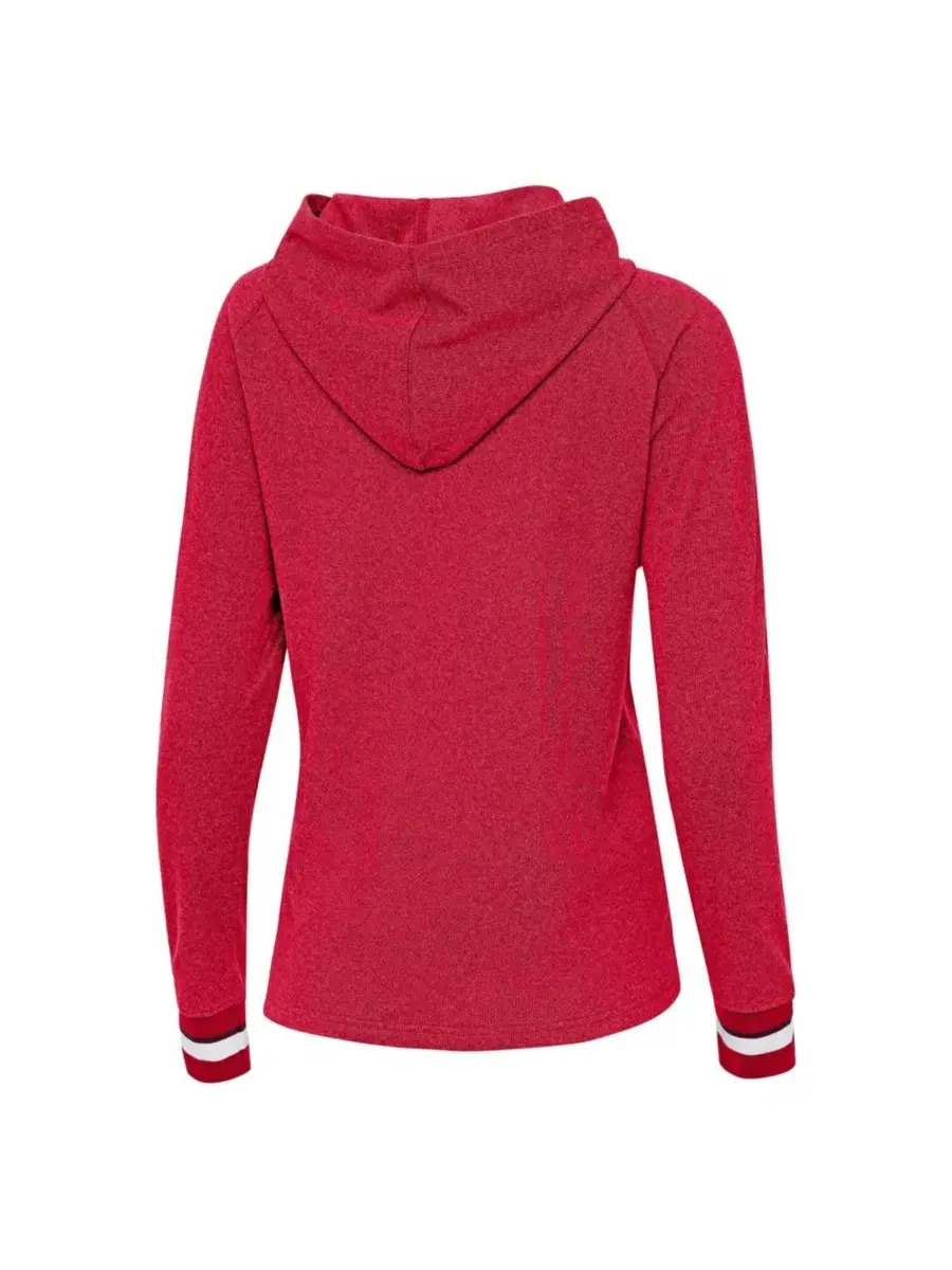 Худи с капюшоном Red Wisconsin Badgers Trek Antigua — изображение 3 из 3, красный