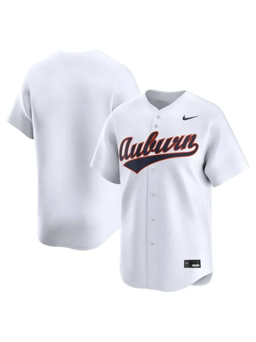 Мужская бейсбольная джерси Auburn Tigers Home Limited Nike — изображение 1 из 3, белый