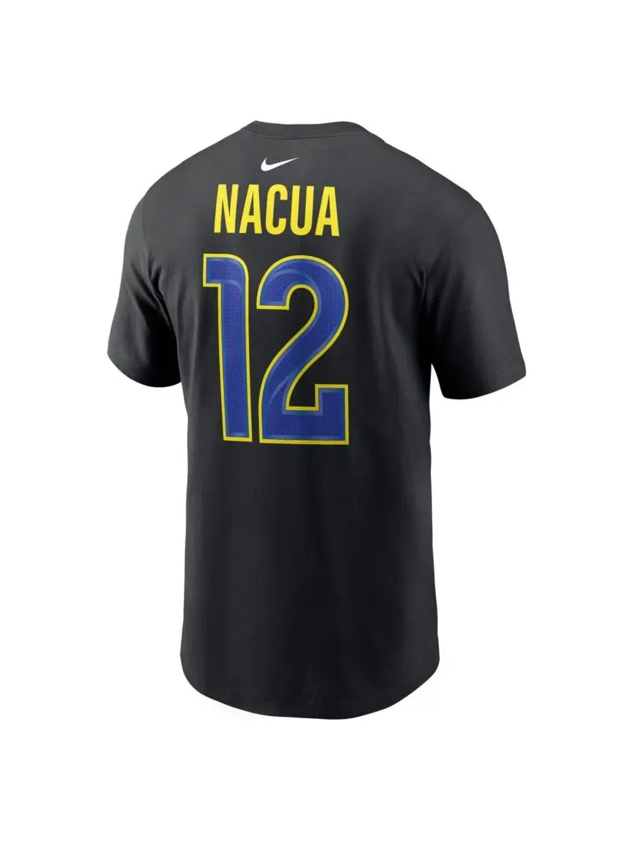 Футболка с принтом Puka Nacua Carbon Name and Number Nike — изображение 3 из 3, черный