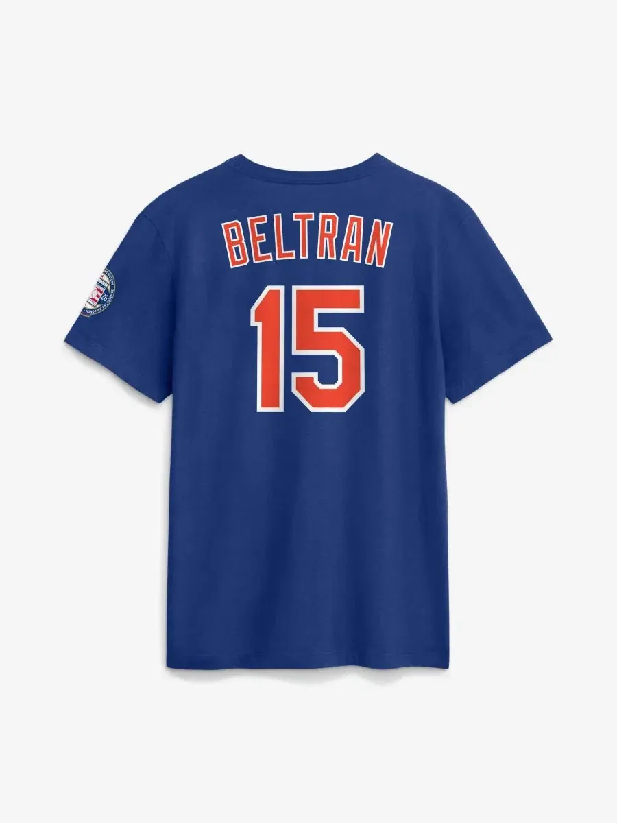 Футболка с именем и номером игрока с принтом Carlos Beltran Nike — изображение 3 из 3, королевский
