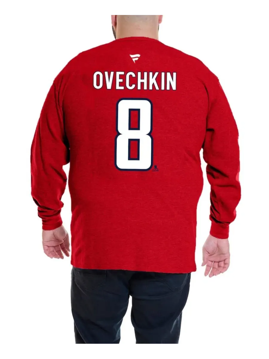 Свитшот Alexander Ovechkin Name Number Thermal Pullover Profile — изображение 2 из 2, красный