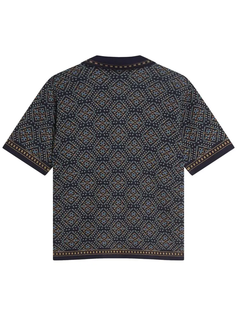 Мужская рубашка с коротким рукавом, джерси, с принтом, Scotch & Soda, Soft Geo Sky Pattern — изображение 6 из 6