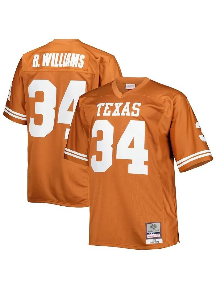 Мужское джерси Ricky Williams Texas Orange Texas Longhorns Big and Tall Legacy Mitchell & Ness — изображение 1 из 2