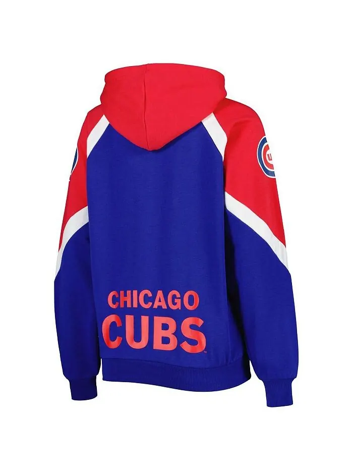 Женская красная толстовка с молнией во всю длину Royal Chicago Cubs Hail Mary Starter — изображение 3 из 3, красный