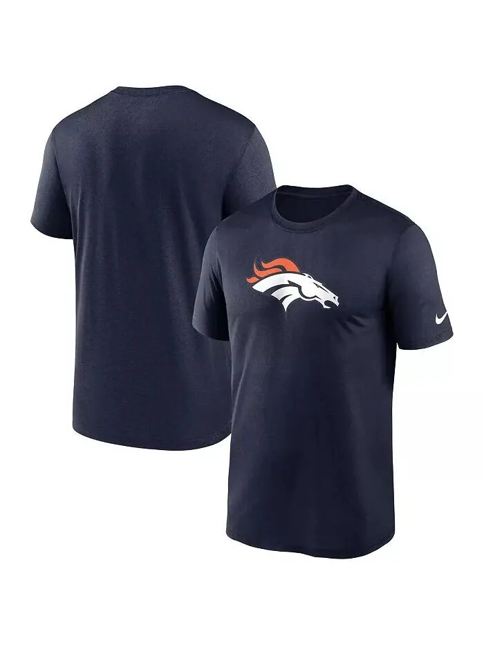 Футболка мужская темно-синяя Denver Broncos Legend Logo Performance Nike — изображение 1 из 1