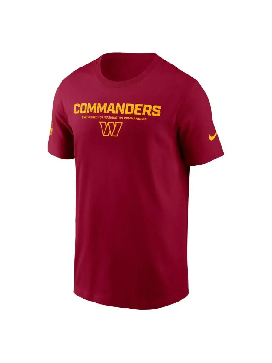 Nike Мужская бордовая футболка Washington Commanders для болельщиков на боковой линии поля — изображение 2 из 3, бордовый