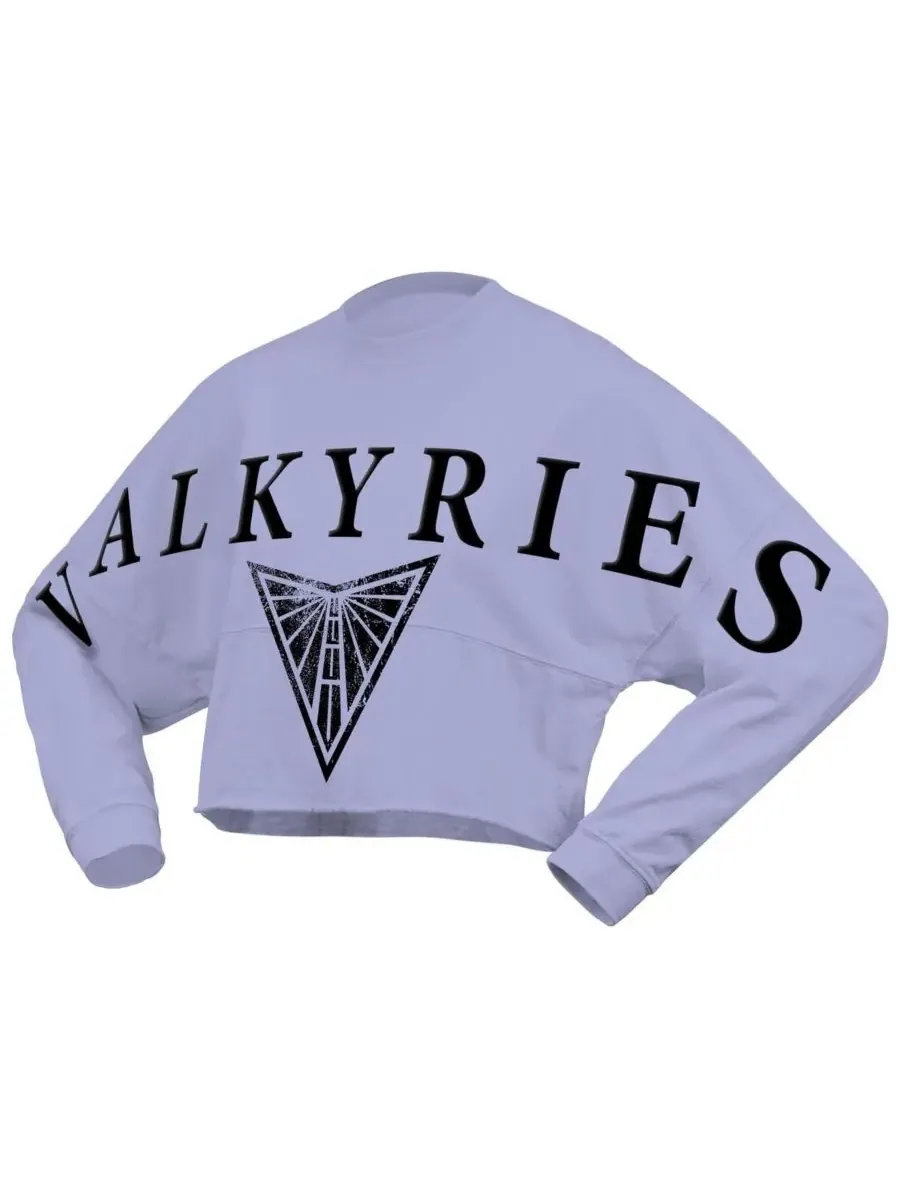 Spirit Jersey Женская фиолетовая футболка с длинными рукавами и крупным принтом Golden State — изображение 2 из 3, фиолетовый