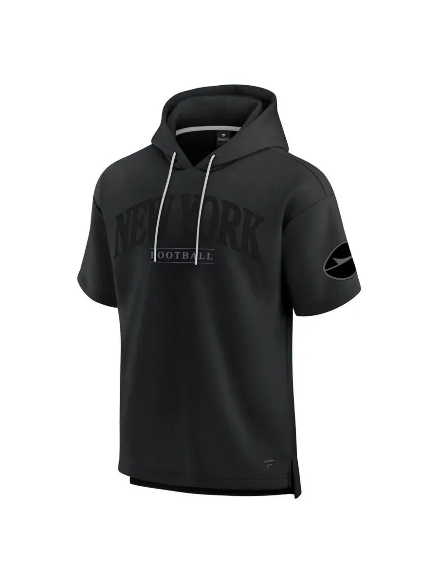 Fanatics Мужская и женская черная толстовка с коротким рукавом New York Jets Elements Ready — изображение 2 из 3, черный