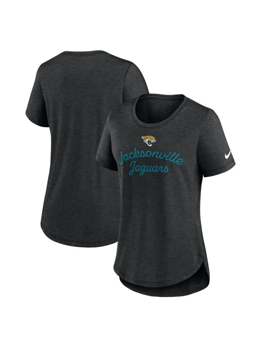Nike Женская черная футболка Jacksonville Jaguars Script Tri-Blend — изображение 1 из 3, черный