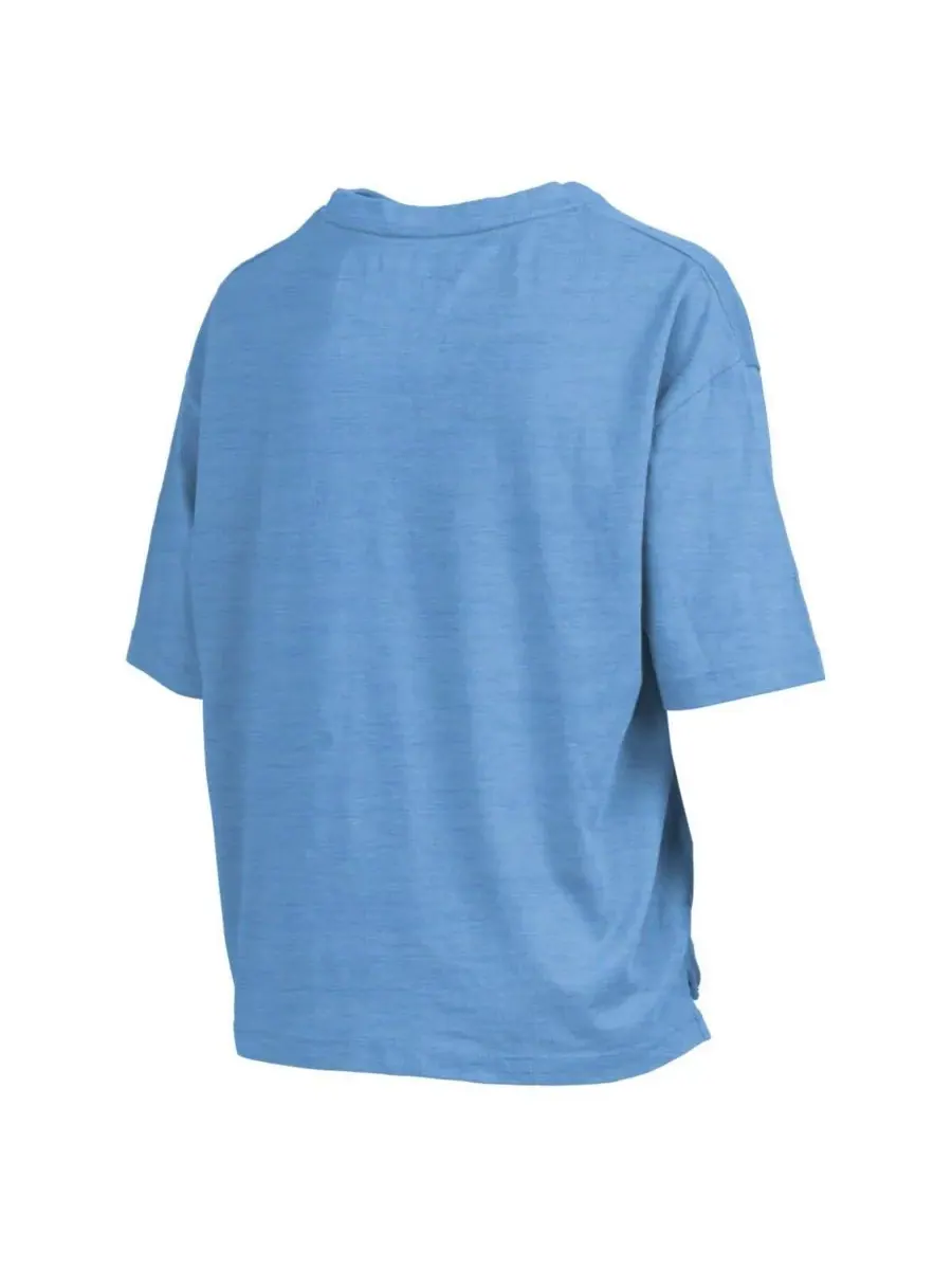 Pressbox Женская футболка Carolina Blue North Carolina Tar Heels Nelson Arch Over Logo Waist Length — изображение 3 из 3