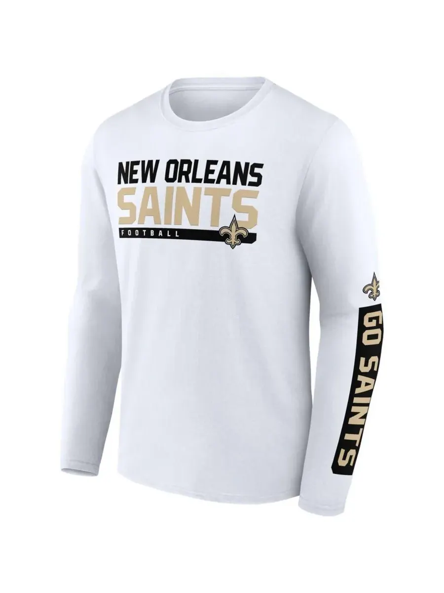Fanatics Мужской комплект из двух футболок с расписанием игр команды New Orleans Saints на 2023 год — изображение 3 из 4