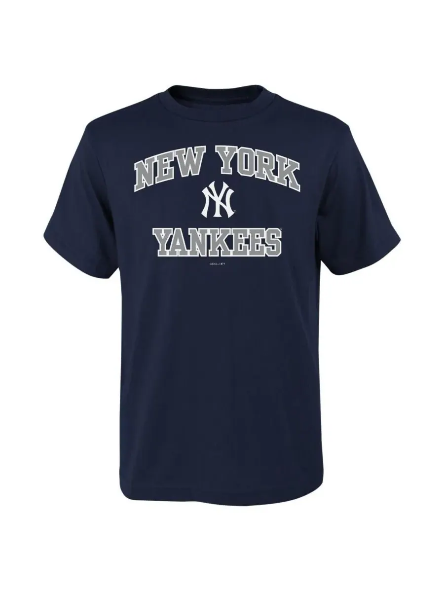Fanatics Футболка Big Boys Navy New York Yankees Heart & Soul — изображение 1 из 1, темно-синий